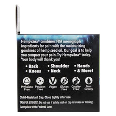 Texture of Hempvana Extreme Cream on skin for cooling relief.