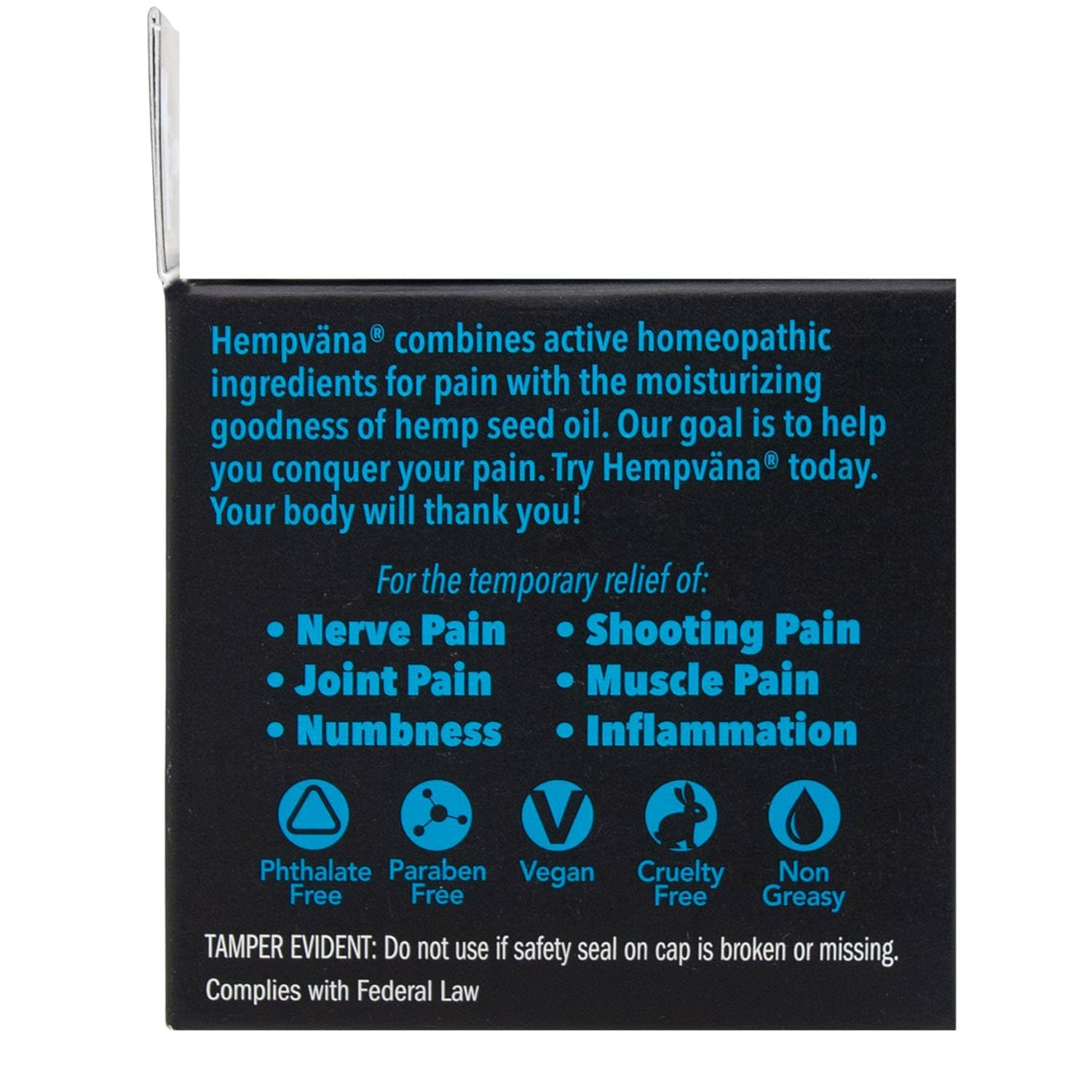 Hempvana Platinum Nerve Relief Cream texture close-up highlights non-greasy feel