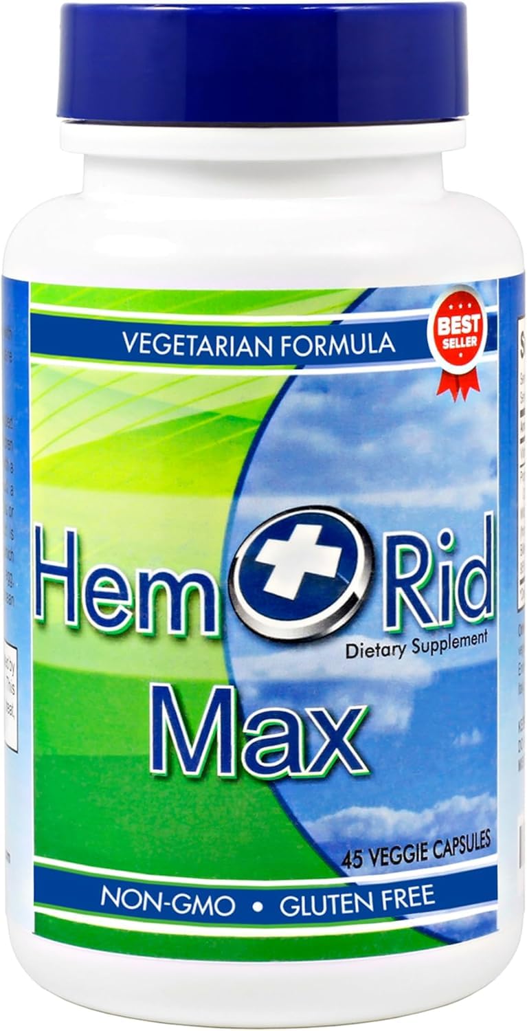 HemRid Max capsule close-up for daily relief potential.