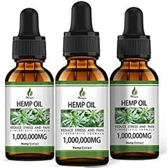 Hemyum hemp oil drops 3-pack bottles for convenient daily use.