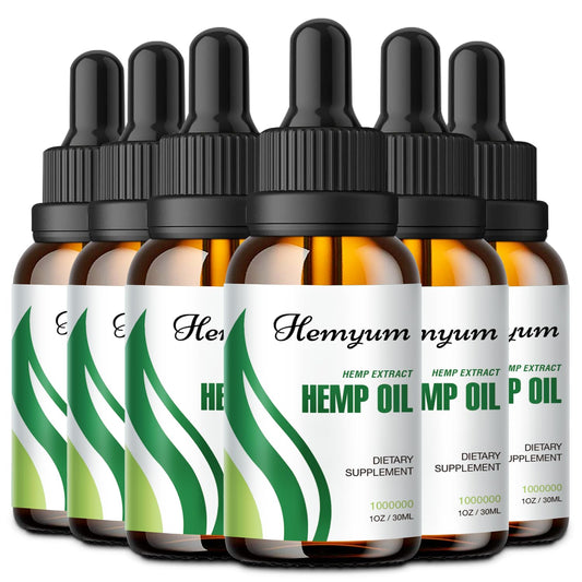 Hemyum Hemp Oil Drops bottle with organic hemp oil for daily balance