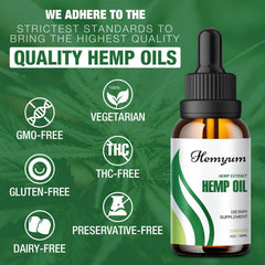 Hemyum Hemp Oil Drops usage scene shows simple daily routine