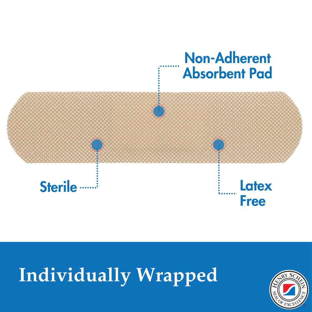 Henry Schein sheer bandages provide a waterproof barrier while remaining breathable.