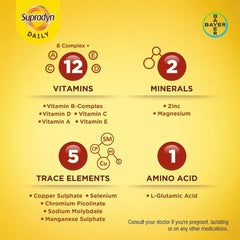 HENU Supradyn packaging on table for a daily health routine.