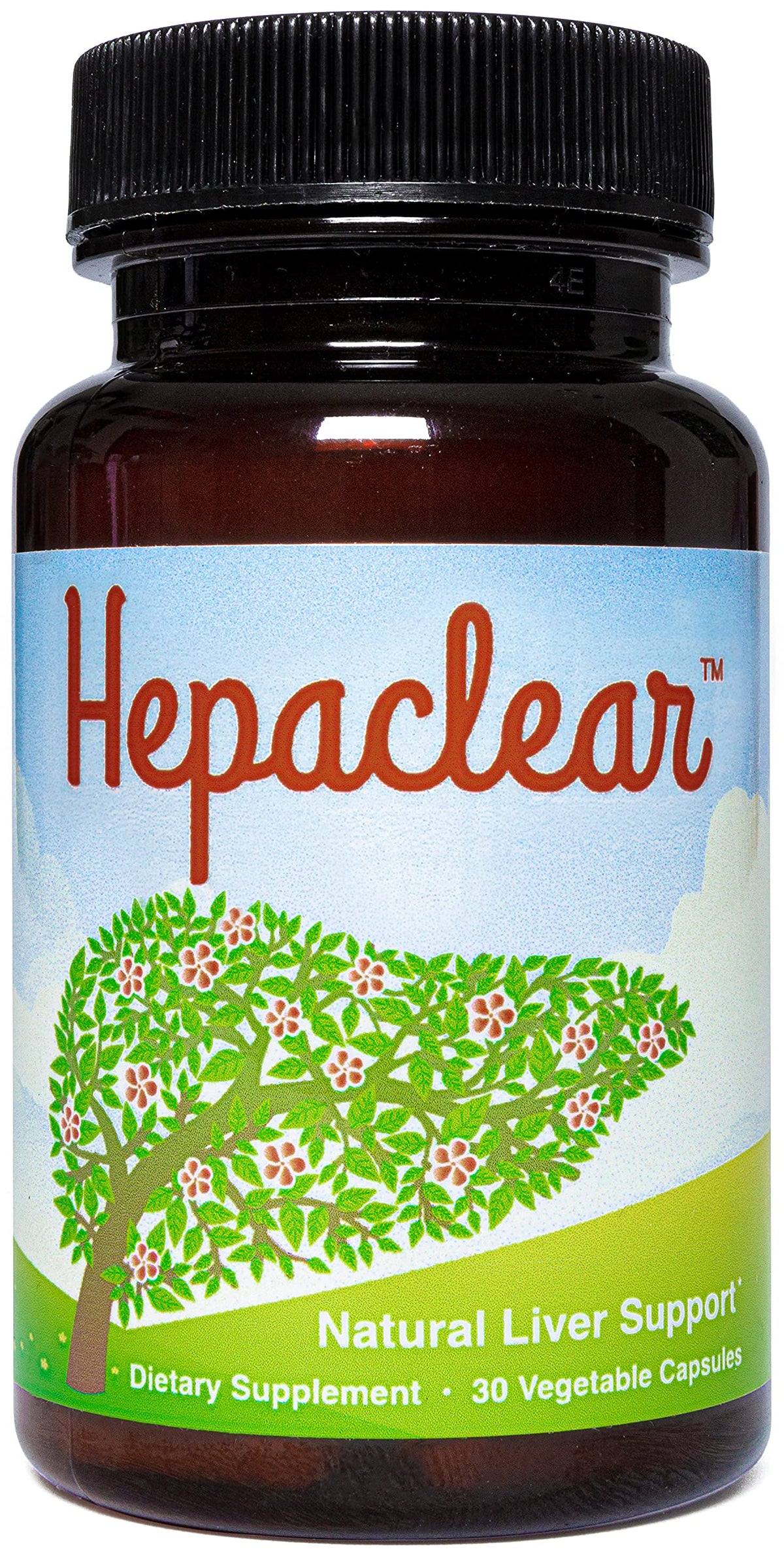 Hepaclear liver-support bottle with vegan, non-GMO formula for daily care