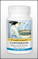Herb Co Copti-Detox bottle supports daily wellness and balanced routines