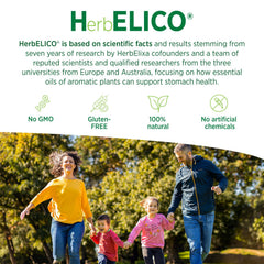 HerbELICO capsules in hand suggest easy daily routine