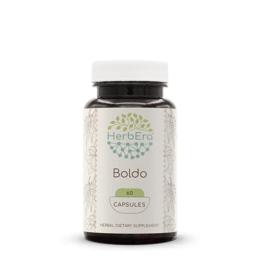 HerbEra Boldo capsules front view for daily wellness support.
