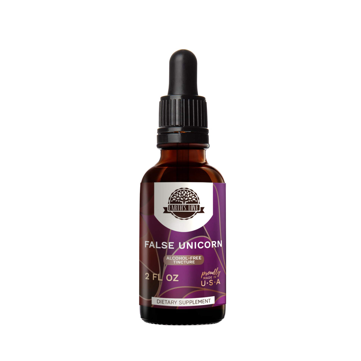 HerbEra Earth's Love False Unicorn bottle showing premium herbal tincture extraction