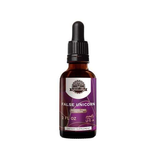 HerbEra Earth's Love False Unicorn bottle showing premium herbal tincture extraction