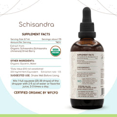 Close-up of HerbEra Schisandra B120 tincture dropper for precise dosing.