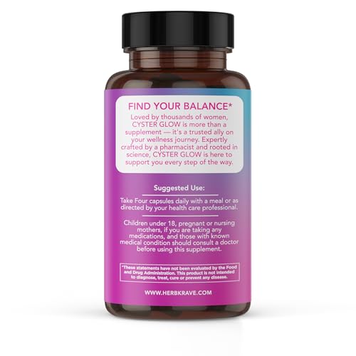 Close-up of Cyster Glow ingredients label featuring Myo- and D-Chiro-Inositol.