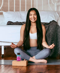 Vegan-friendly Cyster Glow bottle on a shelf highlighting purity.