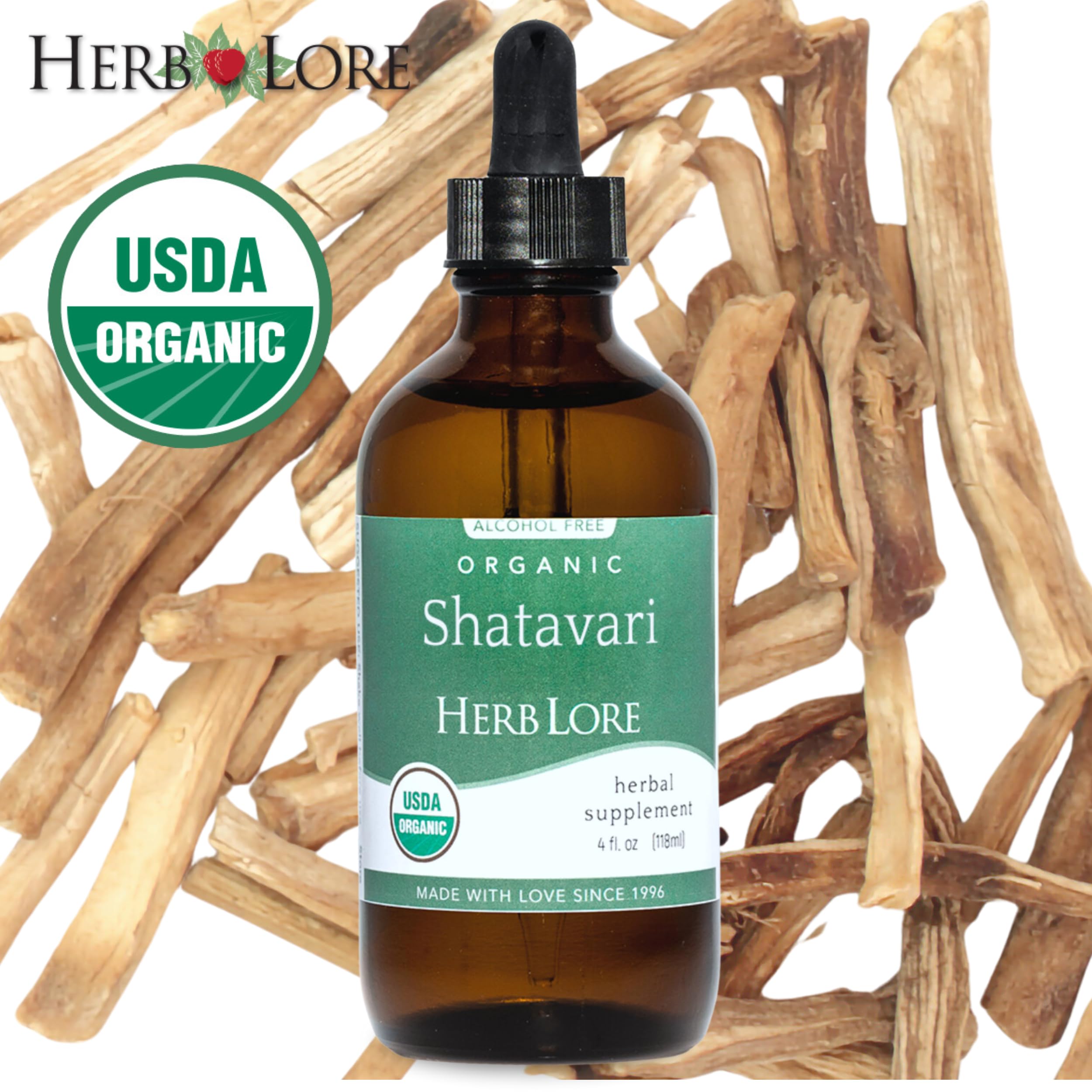 Herb Lore alcohol-free Shatavari tincture in glycerin base