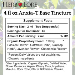 Non-alcohol base image highlighting organic glycerine and water in Anxia-T Ease.