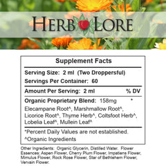 Herb Lore organic glycerin base bottle with mild taste