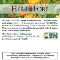 Herb Lore Relax Tincture amber bottle for on-the-go use.