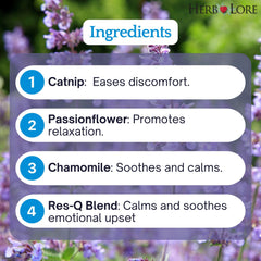 Herb Lore Teething Drops applied directly to baby gums for easy relief.