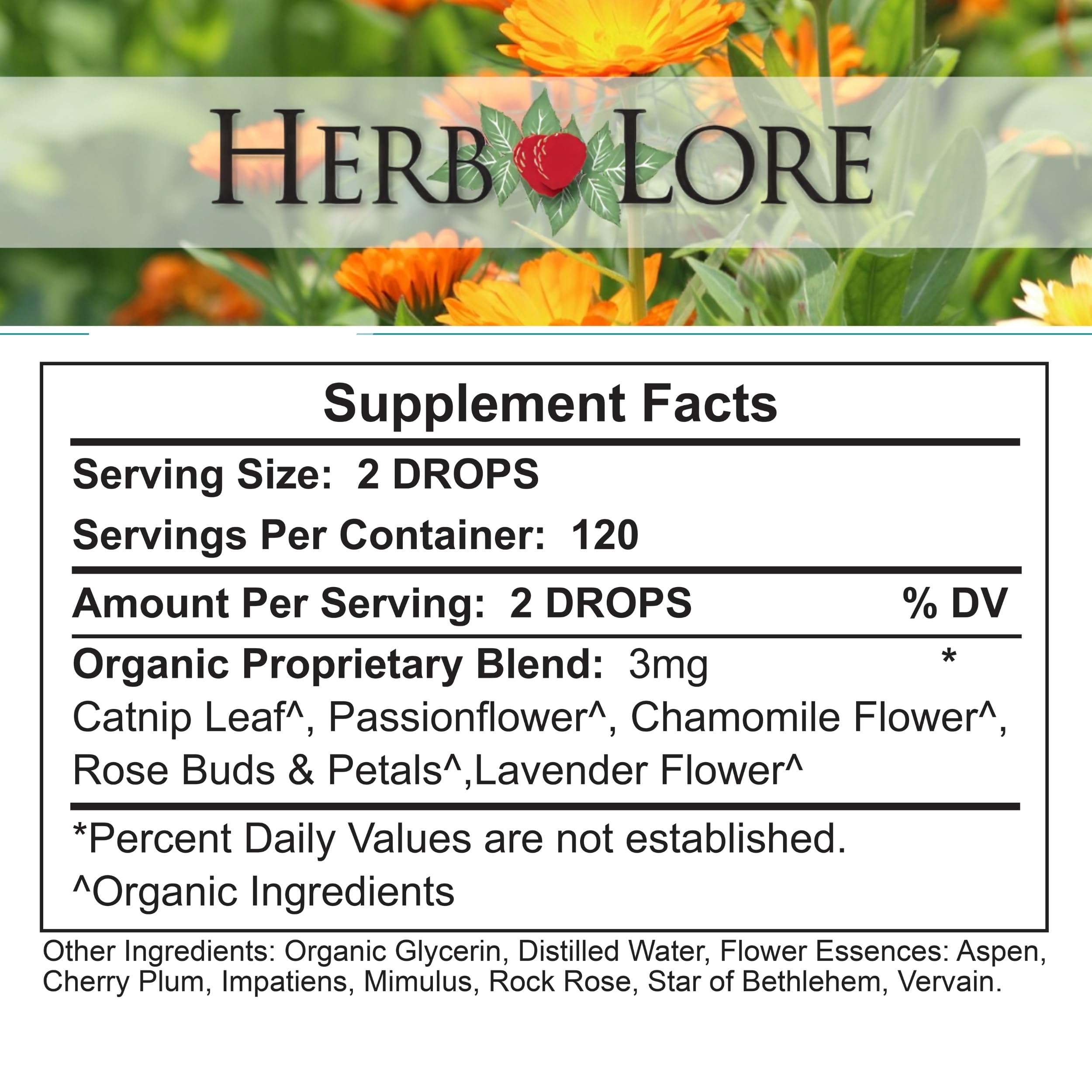 Herb Lore Teething Drops packaging highlights a natural, family-friendly formula.