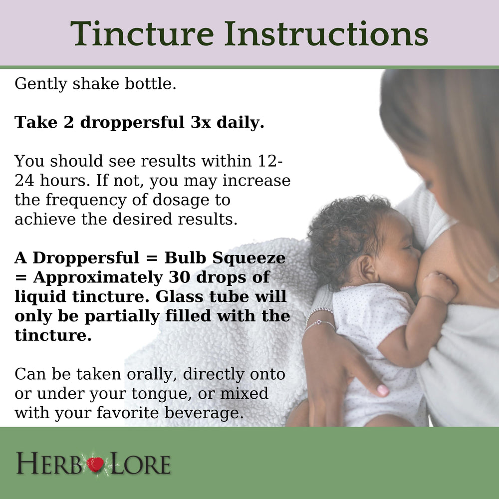 USDA Organic label on Herb Lore tincture signals trusted organic sourcing.