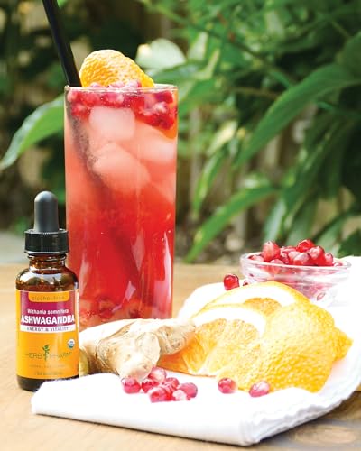 Herb Pharm Ashwagandha daily use bottle ready for routine.