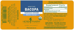 Herb Pharm Bacopa liquid extract dropper for quick tincture-style use.