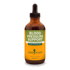 Herb Pharm Blood Pressure Support liquid bottle for steady cardiovascular support and daily wellness.