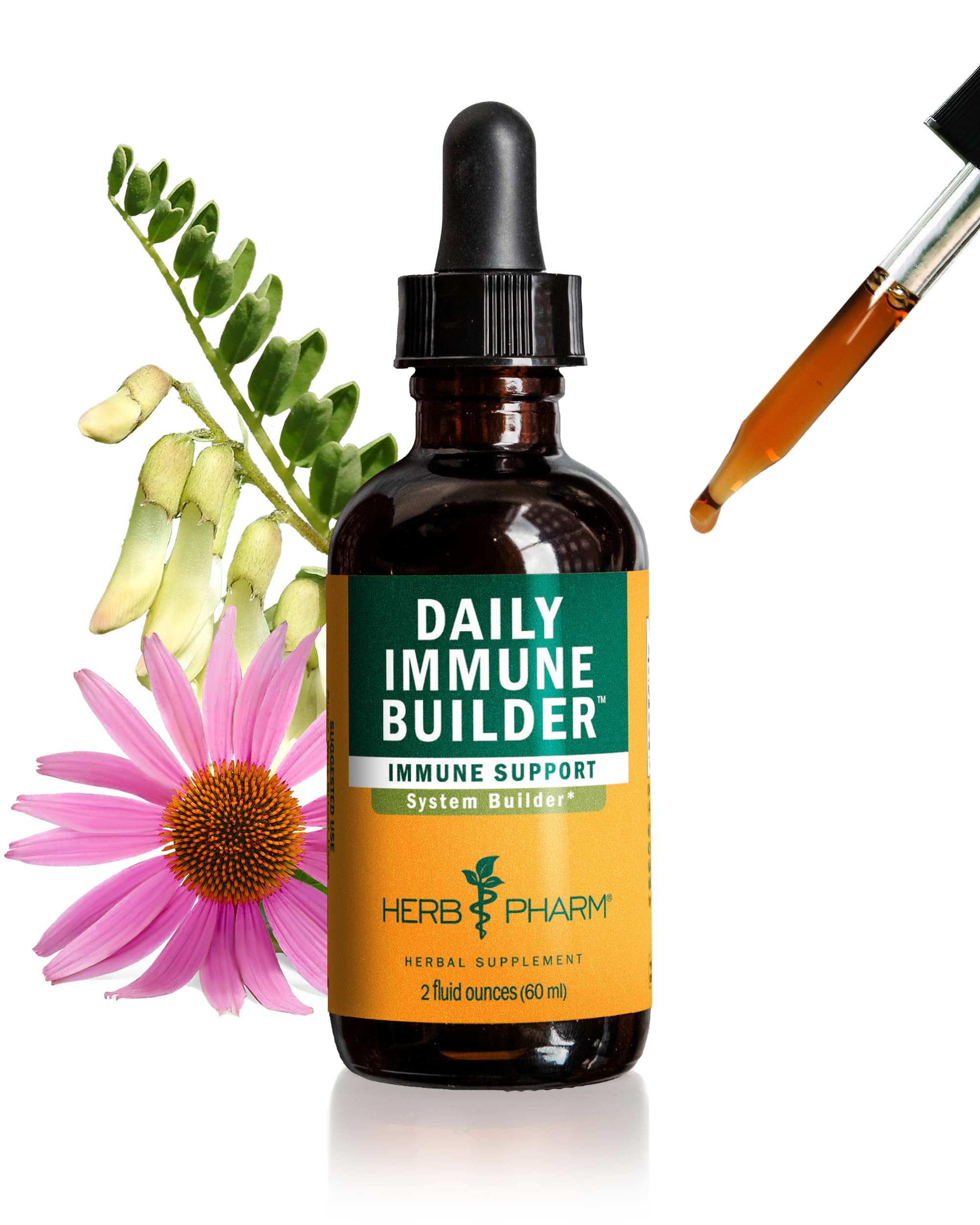 Herb Pharm Daily Immune Builder bottle ready for daily immune support.