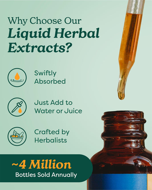 Close-up of Herb Pharm Inflamma Response bottle label highlighting turmeric and other extracts.