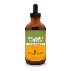 Herb Pharm Inflamma Response bottle being poured for daily wellness support.