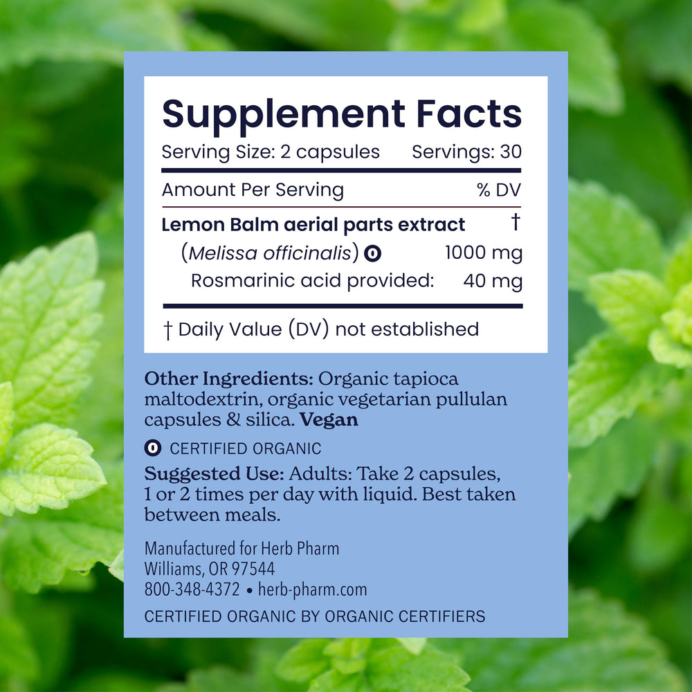 Certified organic seal reinforces trusted herbal quality.