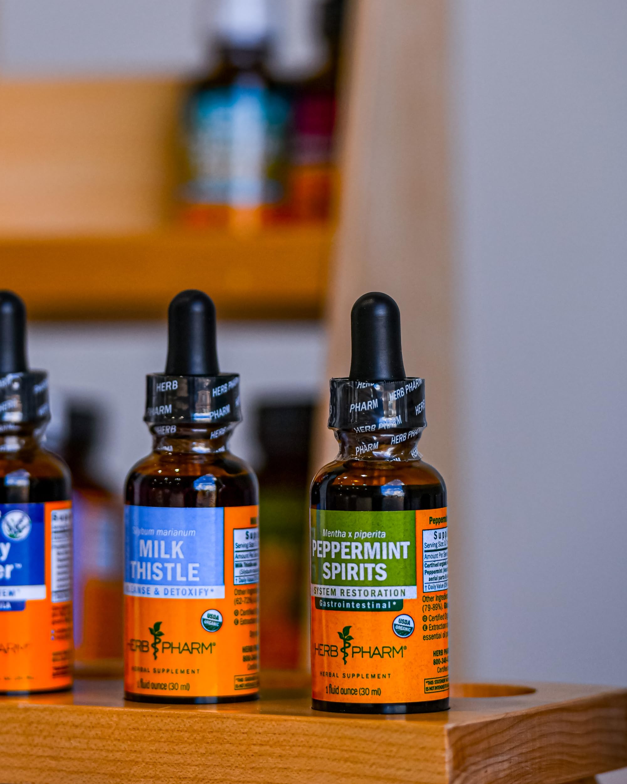 Herb Pharm certificate details indicating organic and non-GMO verification