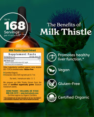 Pouring Herb Pharm Milk Thistle Extract for easy daily dosing
