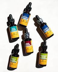 Herb Pharm non-GMO symbol on bottle label.