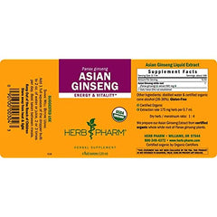 Herb Pharm Panax ginseng drops extract ready for daily use.
