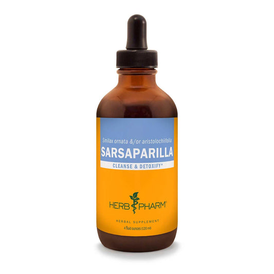 Herb Pharm Sarsaparilla liquid extract bottle pour supports detox routines