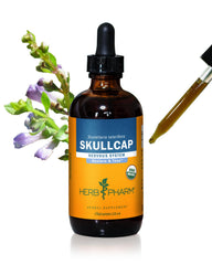 Herb Pharm Skullcap liquid extract bottle for daily use and nervous system support