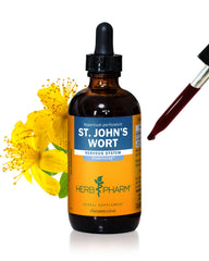 Herb Pharm St. John’s Wort liquid extract bottle supports daily mood balance when used as directed.