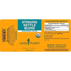 Herb Pharm Stinging Nettle Blend dropper bottle allows easy daily dosing.