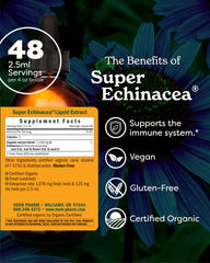 Herb Pharm Super Echinacea liquid pour shows easy dosing and quick absorption