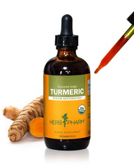Herb Pharm turmeric liquid extract bottle for easy daily dosing