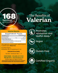 Herb Pharm valerian root liquid dropper with calming dose.