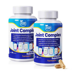 HERB PURE Joint Complex bottle front showing Turmacin and Q-Actin for daily comfort