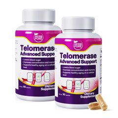 HERB PURE Telomerase bottle front showing branding and product focus for memory support potential.