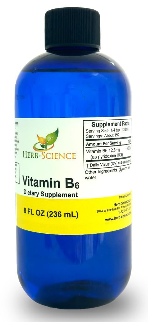 Dropper dispensing Herb-Science B6 Drops enables convenient daily use.