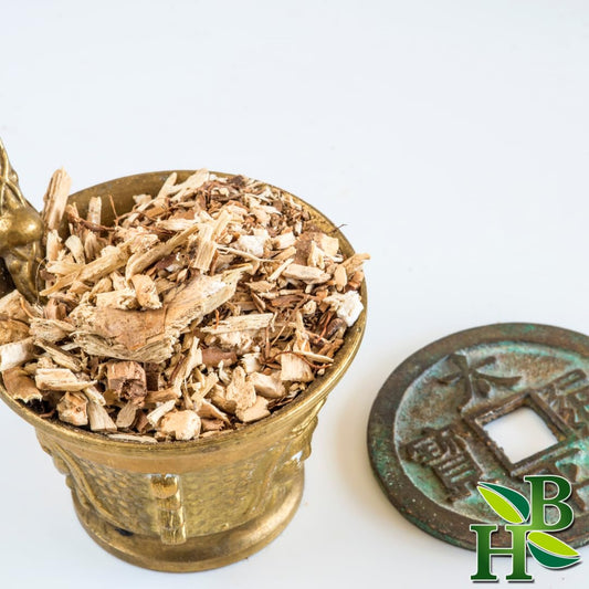 Herb To Body Hydrangea root powder packaging highlights wildcrafted origin and freshness.