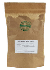 Herba Organica milk thistle powder bottle with pure, additive-free contents for daily use.