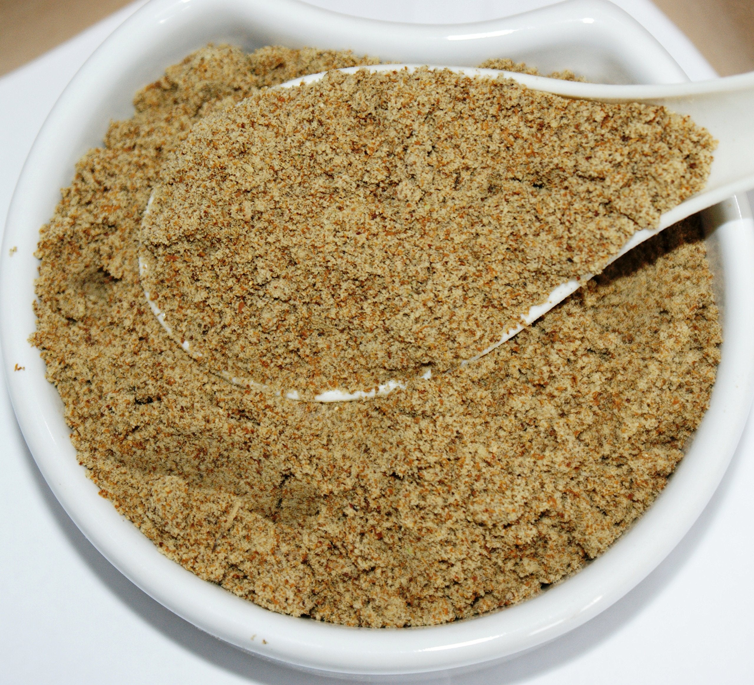 Close-up of fine powder texture ideal for smoothies and beverages.