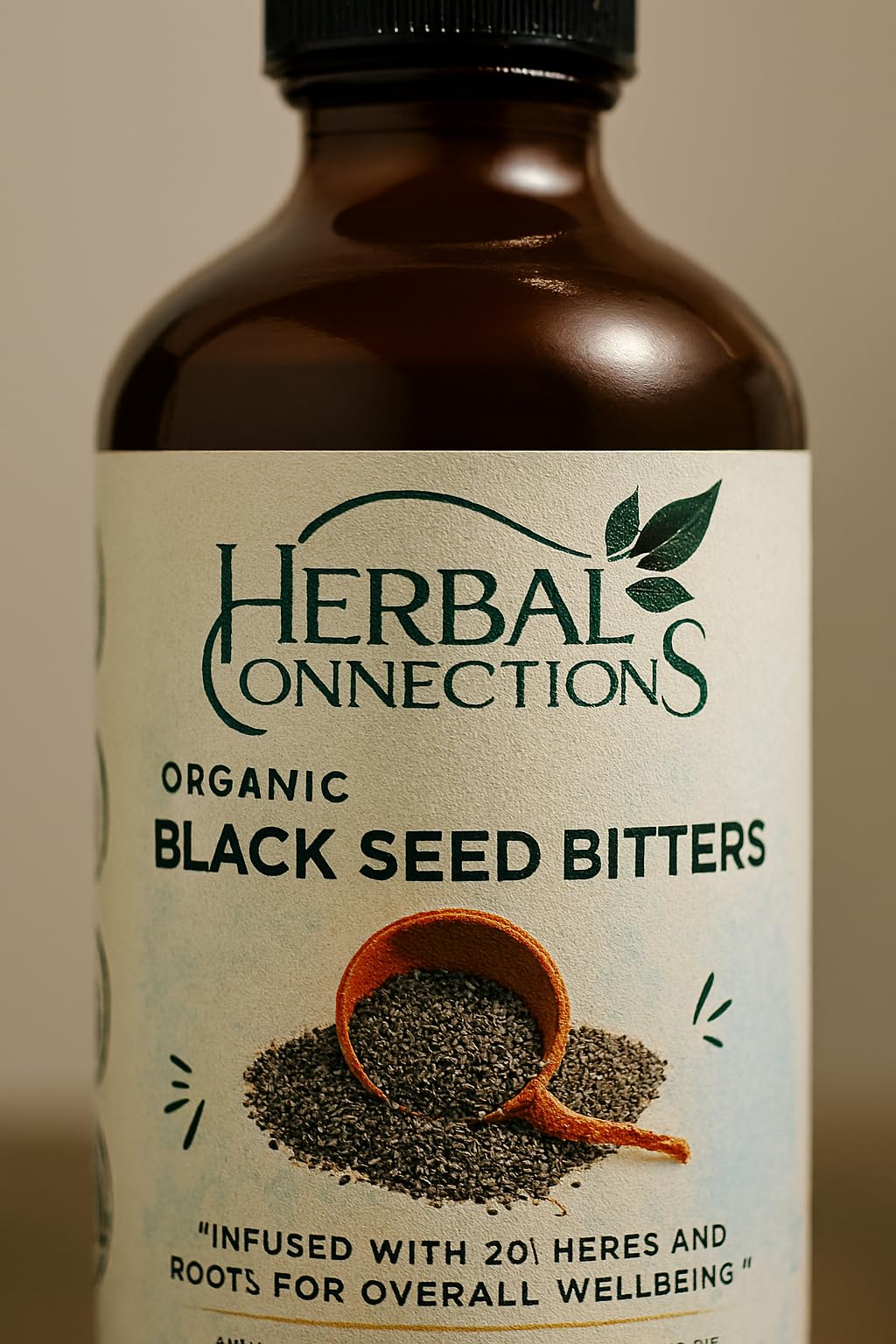 Herbal Connections kitchen counter scene suggests simple everyday incorporation.
