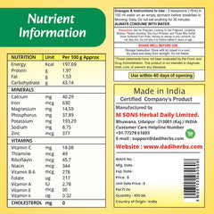 HERBAL DAILY label close-up emphasizing convenient heart health support
